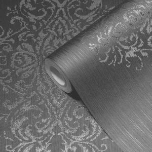 A.S. Création | Vliesová tapeta na zeď Luxury Wallpaper 31945-4 | 0,53 x 10,05 m | šedá, metalická