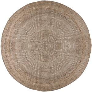 Flair Rugs, Kusový koberec Capri Jute Natural kruh, 133x133 (průměr) kruh, béžová, chodba / předsíň