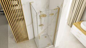 Rea Hugo, sprchová kabina 90(dveře)x90(stěna)x200,5 cm, zlatá matná, 51984