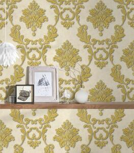 A.S. Création | Vliesová tapeta na zeď Luxury Wallpaper 32422-3 | 0,53 x 10,05 m | zlatá, krémová