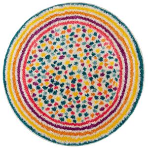 Flair Rugs Kusový koberec Menara Rainbow Spot Multi kruh - 100x100 (průměr) kruh cm