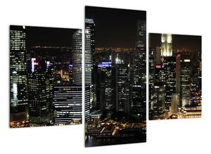 Obraz nočního města (90x60cm)