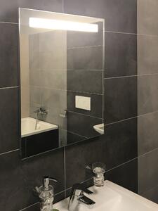 Zrcadlo do koupelny na míru s LED pruhem - Luna