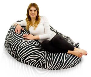 Sedací vak Primabag Giga Sako Design zebra
