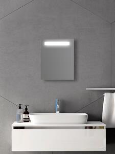Zrcadlo na zeď chodbu do pokoje ložnice předsíně koupelny LUNA - 40 x 50 cm s LED podsvíceným pruhem 902-036