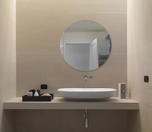 Kulaté zrcadlo do koupelny - ⌀ 60 cm s leštěnou hranou - Pure Ronde