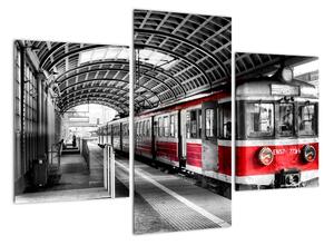 Vlakové nádraží - moderní obraz (90x60cm)