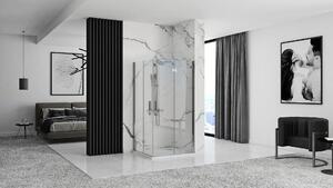 Rea Molier Double, sprchová kabina 80(dveře) x 80(dveře) x 190 cm, 6mm čiré sklo, chromový profil, 50201