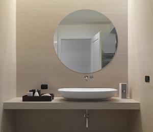 Kulaté zrcadlo do koupelny - ⌀ 75 cm s leštěnou hranou - Pure Ronde