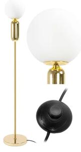 Toolight - Stojací lampa - zlatá/bílá - APP928-1F