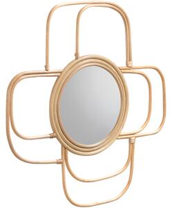 Ratanové nástěnné zrcadlo Kave Home Maeve 62 cm