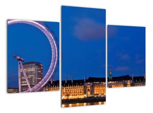 Londýnské oko v noci - obraz (90x60cm)