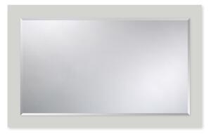 AMIRRO Fazetované zrcadlo na zeď do pokoje do ložnice dekorativní AKZENT WHITE - 55 x 88 cm na lacobelovém podkladu v odstínu bílé 411-118