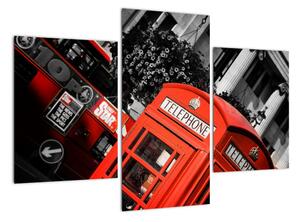 Londýnská telefonní budka - moderní obrazy (90x60cm)