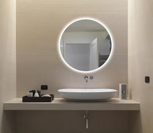 Kulaté zrcadlo do koupelny s LED osvětlením - ⌀ 60 cm - Ambiente Ronde