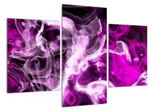 Obraz - fialový kouř (90x60cm)