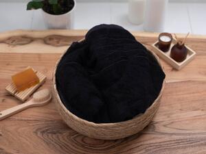MKLuzkoviny.cz Bambusový ručník 50 × 100 cm ‒ Noemi černá