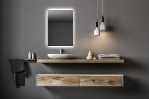 Zrcadlo do koupelny s LED osvětlením - 50 x 70 - Ambiente