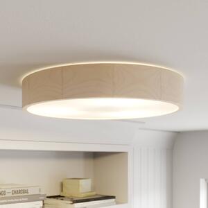 Envostar Kerio stropní světlo, Ø 47 cm, bílé, stmívatelný, Bílá / opál, Obývací pokoj / jídelna, Dřevo, Moderní