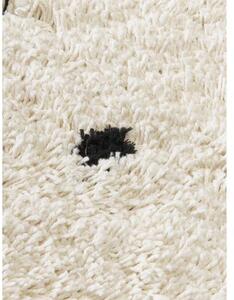 Kulatý načechraný koberec s vysokým vlasem Ayana