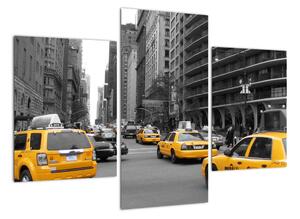 Žluté taxi - obraz (90x60cm)
