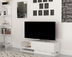 TV stolek/skříňka Damla (bílá). Akce -25%