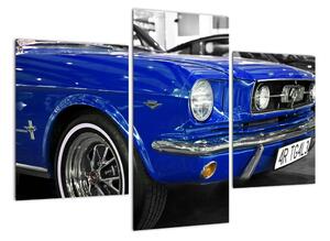 Modré auto - obraz (90x60cm)