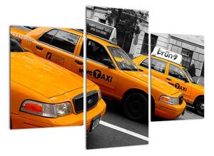 Žluté taxi - obraz (90x60cm)