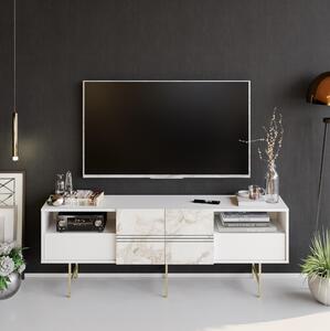 TV stolek/skříňka Darin (bílá). Akce -26%
