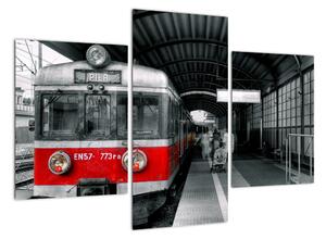 Historický vlak - obraz na stěnu (90x60cm)