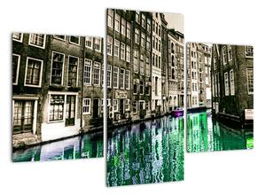 Obraz ulice Amsterdamu (90x60cm)