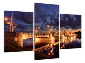 Obraz osvětleného mostu (90x60cm)