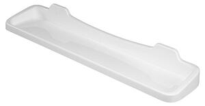 Bílá plastová polička 60 cm 110-011