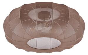 Stropní lampa Lindby, Helin, stmívatelné, Hnědá / Rezavá, Obývací pokoj, Tkanina / Textil, Skandinávský