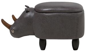Tmavě šedá stolička nosorožec RHINO