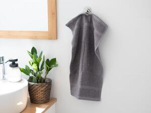 MKLuzkoviny.cz Malý froté ručník 30 × 50 cm ‒ Panama tmavě šedý