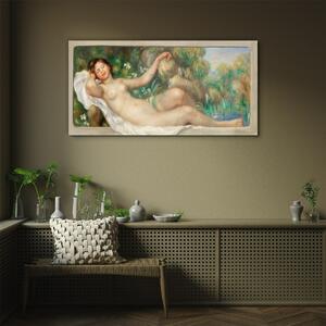 Obraz na skle Obraz na skle Moderní ležící nahý