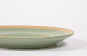 Světle zelený keramický dezertní talíř Kave Home Tilia 20,7 cm