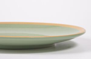 Světle zelený keramický talíř Kave Home Tilia 27,5 cm