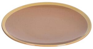 Světle hnědý keramický talíř Kave Home Tilia 27,5 cm