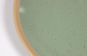 Světle zelený keramický talíř Kave Home Tilia 27,5 cm
