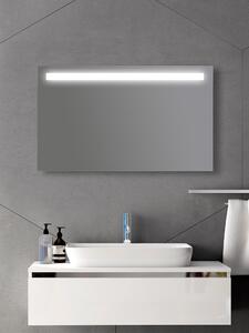Zrcadlo do koupelny s LED pruhem - 100 x 60 cm - Luna