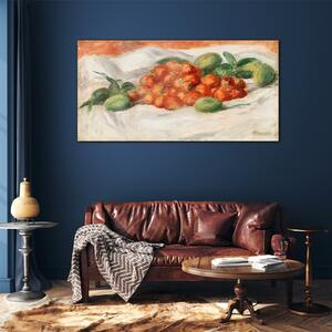Obraz na skle Obraz na skle Ovoce mandlí jahody
