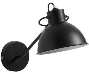 Černé kovové nástěnné svítidlo Kave Home Offelis