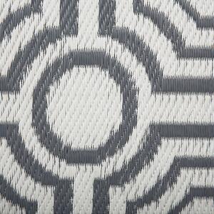 Oboustranný venkovní koberec, tmavě šedý, 90x180 cm, BIDAR