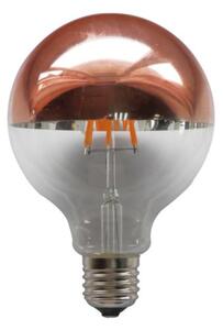 Diolamp LED retro žárovka GLOBE G95 6W Filament měděný vrchlík