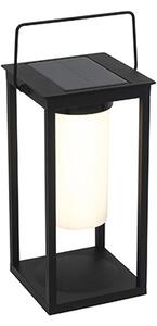 Moderní venkovní lampa černá vč. LED a stmívače solární - Denlu