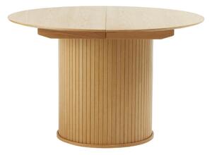 Kulatý rozkládací jídelní stůl v dekoru dubu ø 120 cm Nola – Unique Furniture