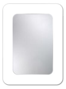 AMIRRO Zrcadlo do koupelny na zeď do pokoje do ložnice do předsíně na chodbu do koupelny APACHE 75 x 100 cm s fazetou 10 mm s bílým podkladem ze skla Lacobel 712-888