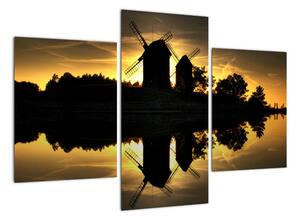 Větrné mlýny - obraz (90x60cm)